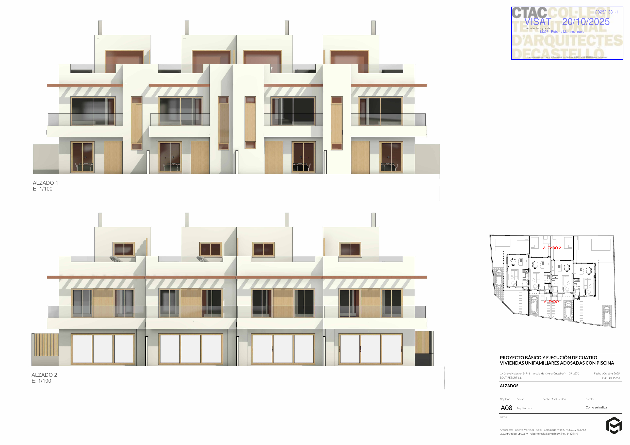 Alzados de Bolt Resort